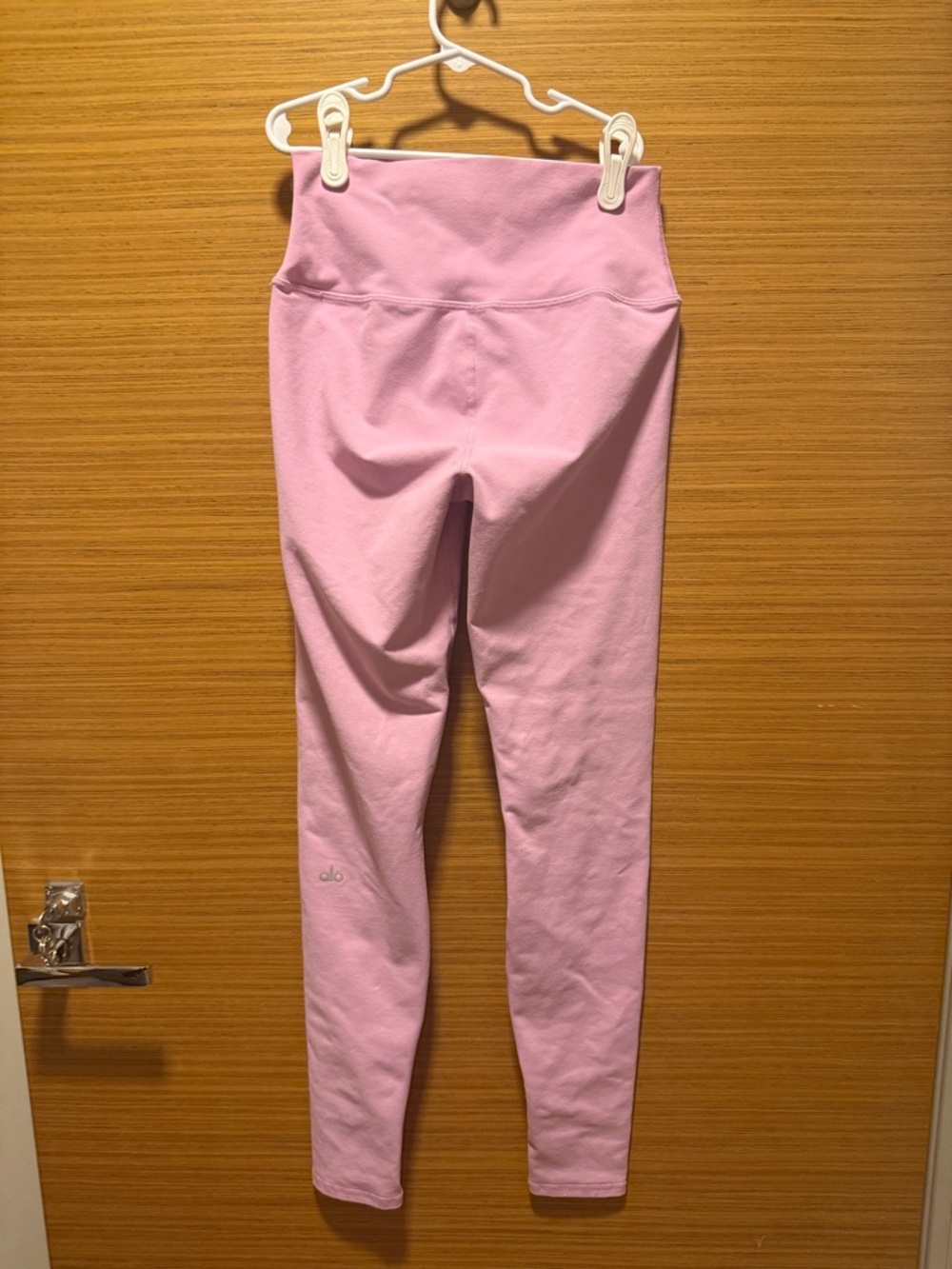 ALO Yoga Pink Fitted Bomber Jacket with matching leggings WORN ONCE - Picture 4 of 6